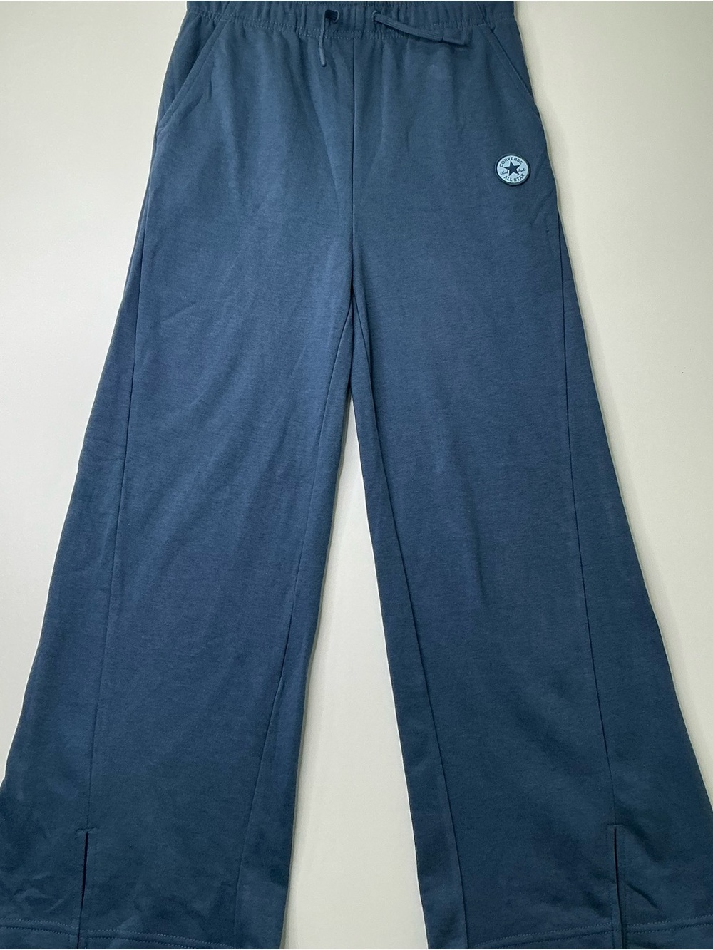 Converse Kids Sweat Pants M 10-11 Years All Star Roll Waist Blue Preowned